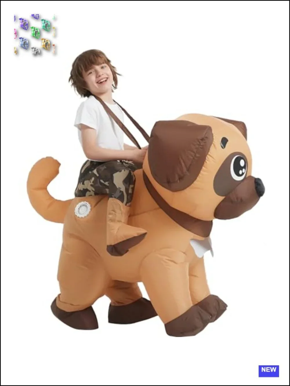 Kids Inflatable Dog Costume Halloween Blow Up Cosplay Boys Girls